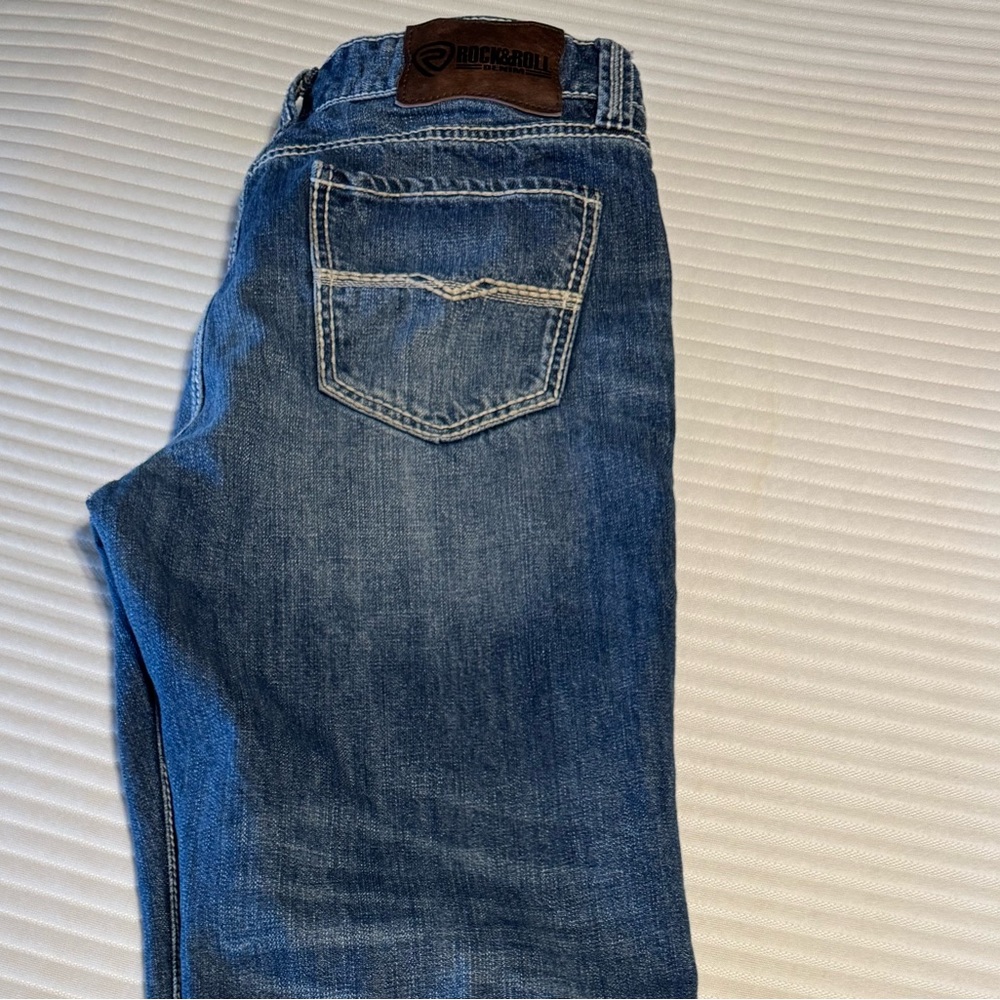 Rock & Roll Double Barrel Denim Jeans 34x32